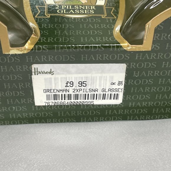 Two Harrords Green Man Pub Pint Glasses Beer - Picture 4 of 8